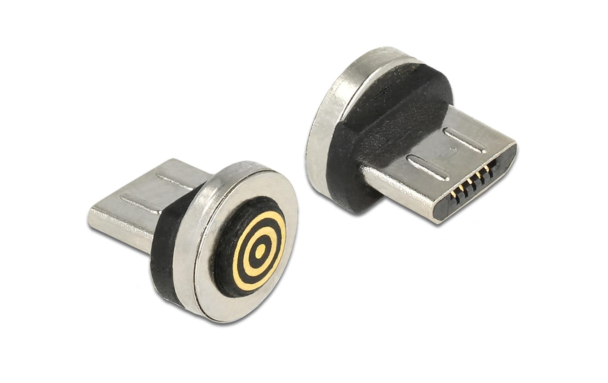 DeLOCK 65932 Adapter Magnet zu Micro-USB B – USB 2.0 (480 Mbit/s), magnetisch, für Delock 85723/85724, Silber