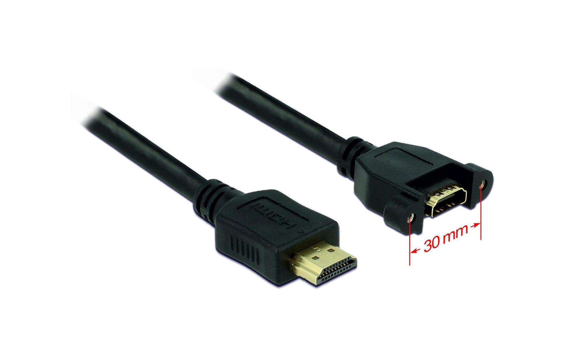 DeLOCK HDMI Verlängerungskabel 4K – 1 m – Ethernet