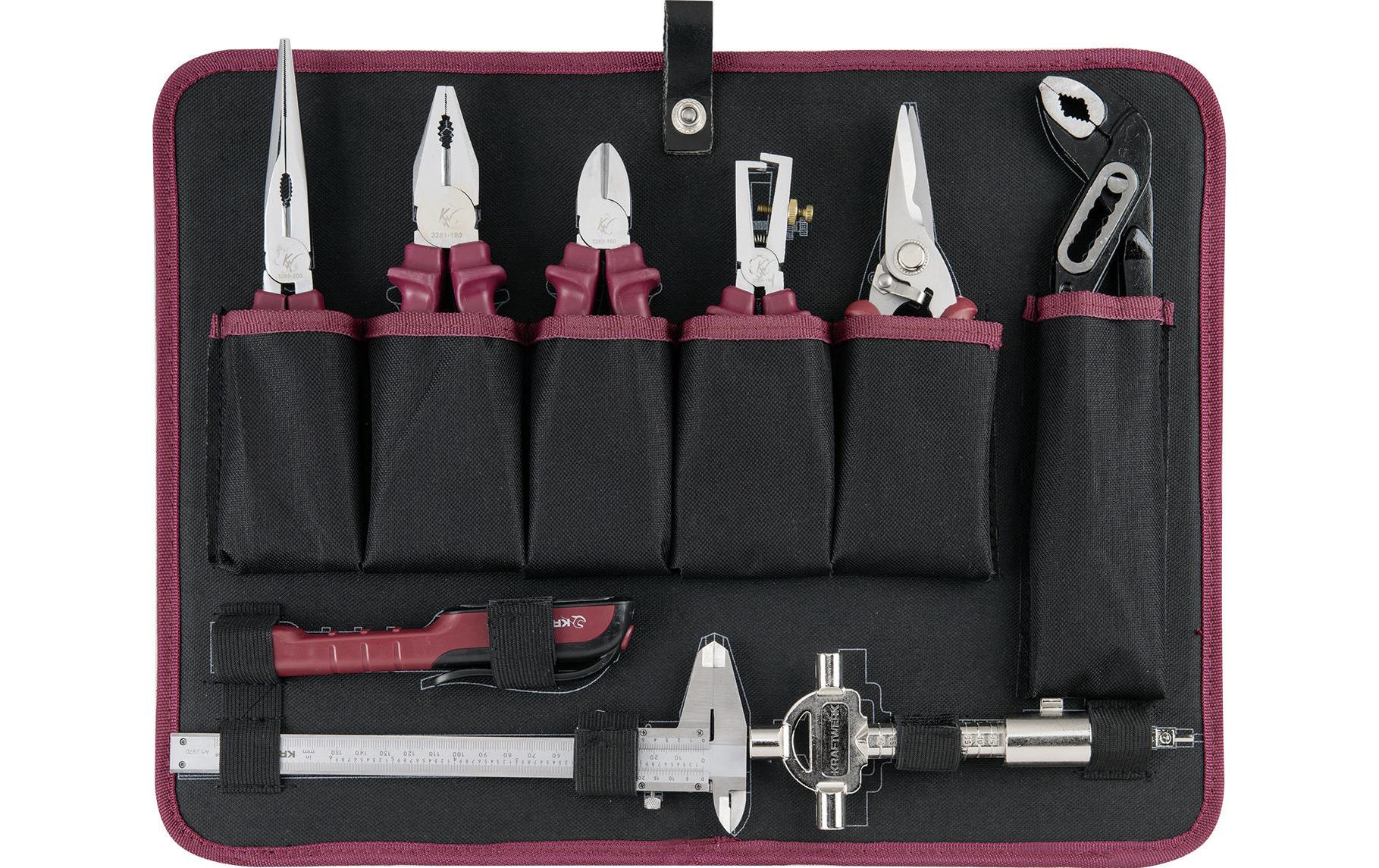 Kraftwerk – Werkzeugkoffer – 185-teilig, Aluminium