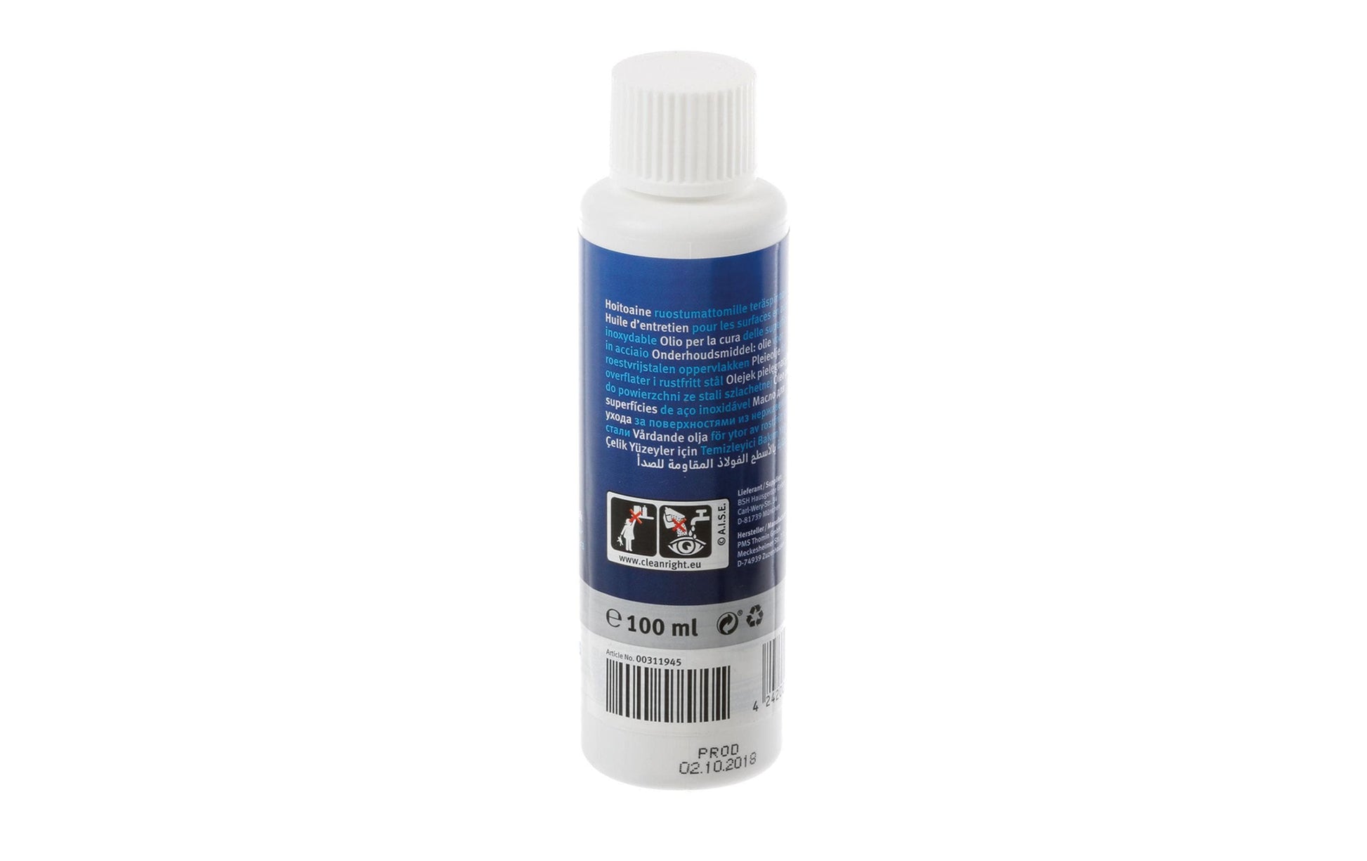 Siemens Spezialreiniger Edelstahlpflegeöl – 100 ml