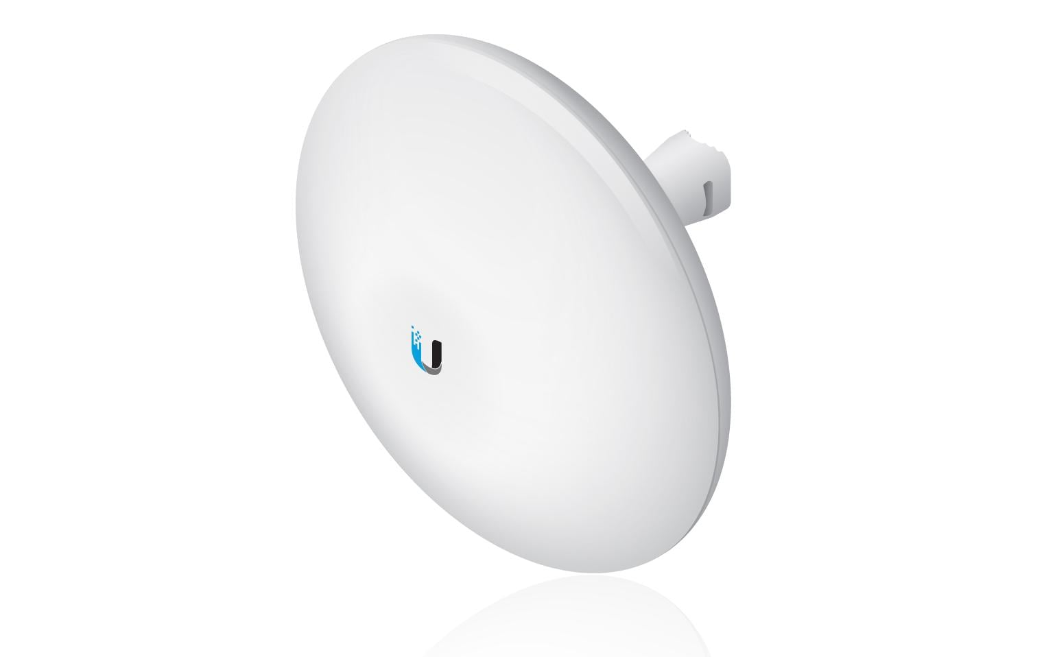 Ubiquiti NanoBeam 5AC Gen2 NBE-5AC-GEN2 – 5 GHz Funkbrücke, 2× GbE, PoE, bis 15,0 km, 450 Mbit/s, Weiss