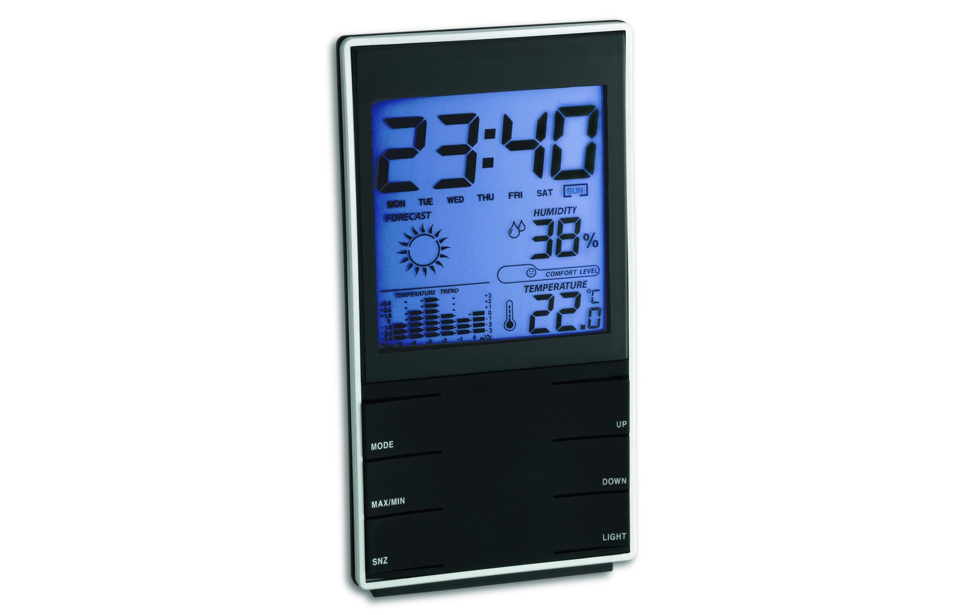 TFA-Dostmann TFA Dostmann 35.1102.01 – Wetterstation, Innen, Thermometer & Hygrometer – Schwarz
