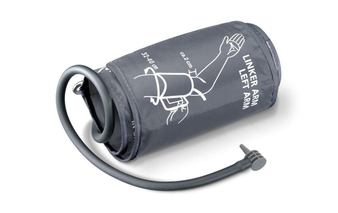 Beurer Blutdruck- / Pulsmessgerät BM40 – Manschette 22–35 cm, 120 Speicher, Batterie/Netz