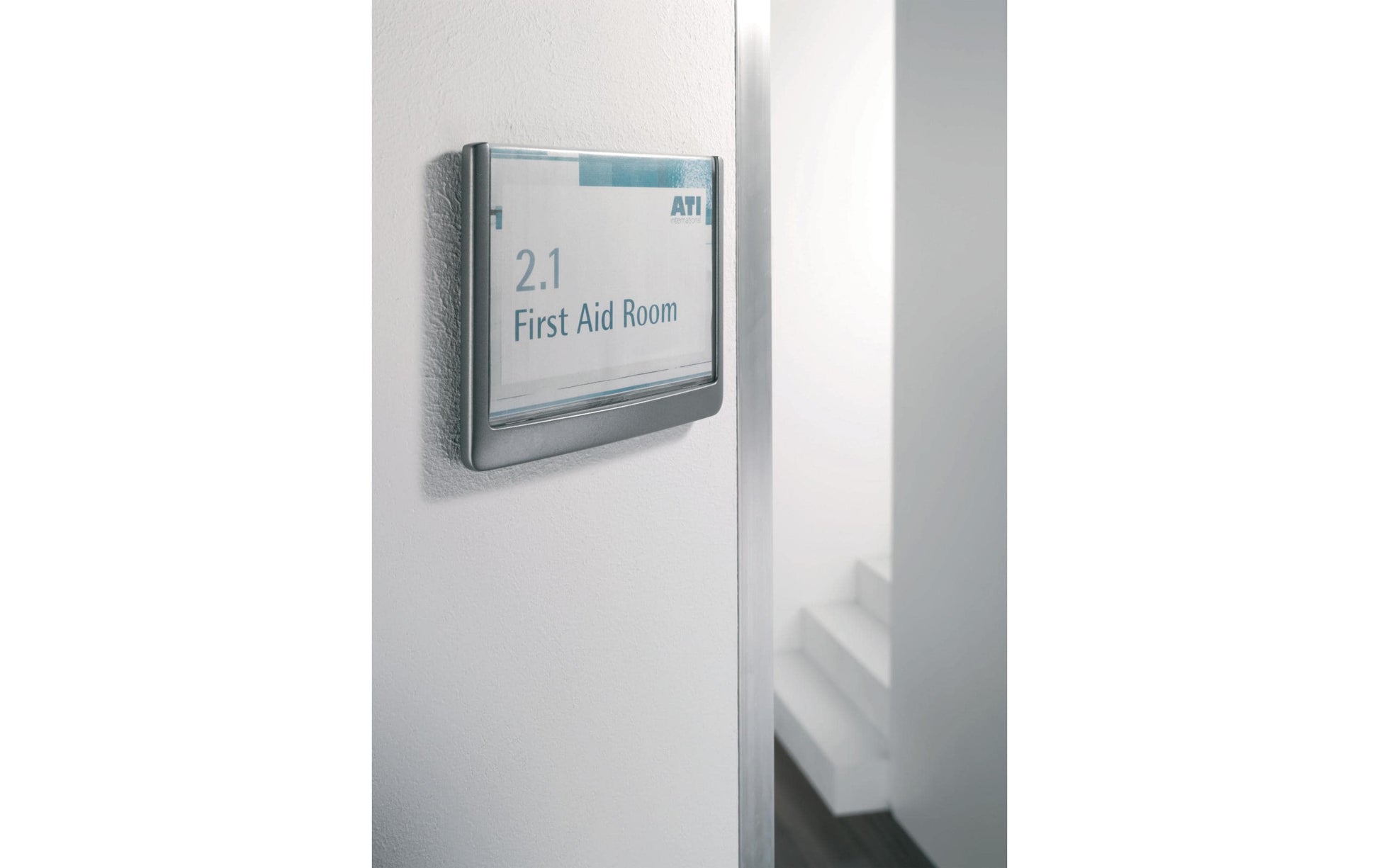 Durable Click Sign Türschild – 149 × 105,5 mm – Kunststoff – Grau