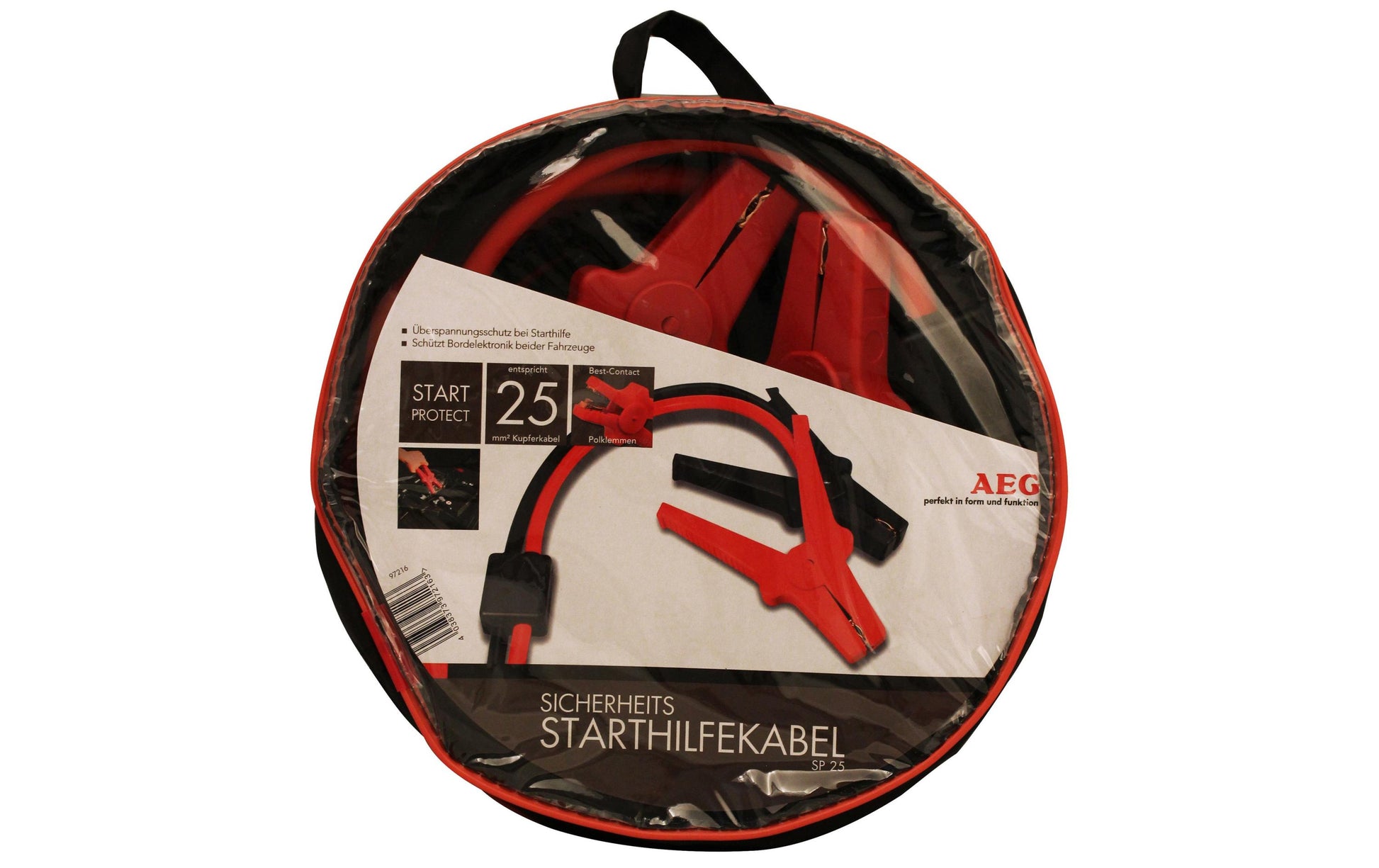 AEG Starthilfekabel Stromkabel – männlich–männlich, 3,5 m, 25 mm², 12 V