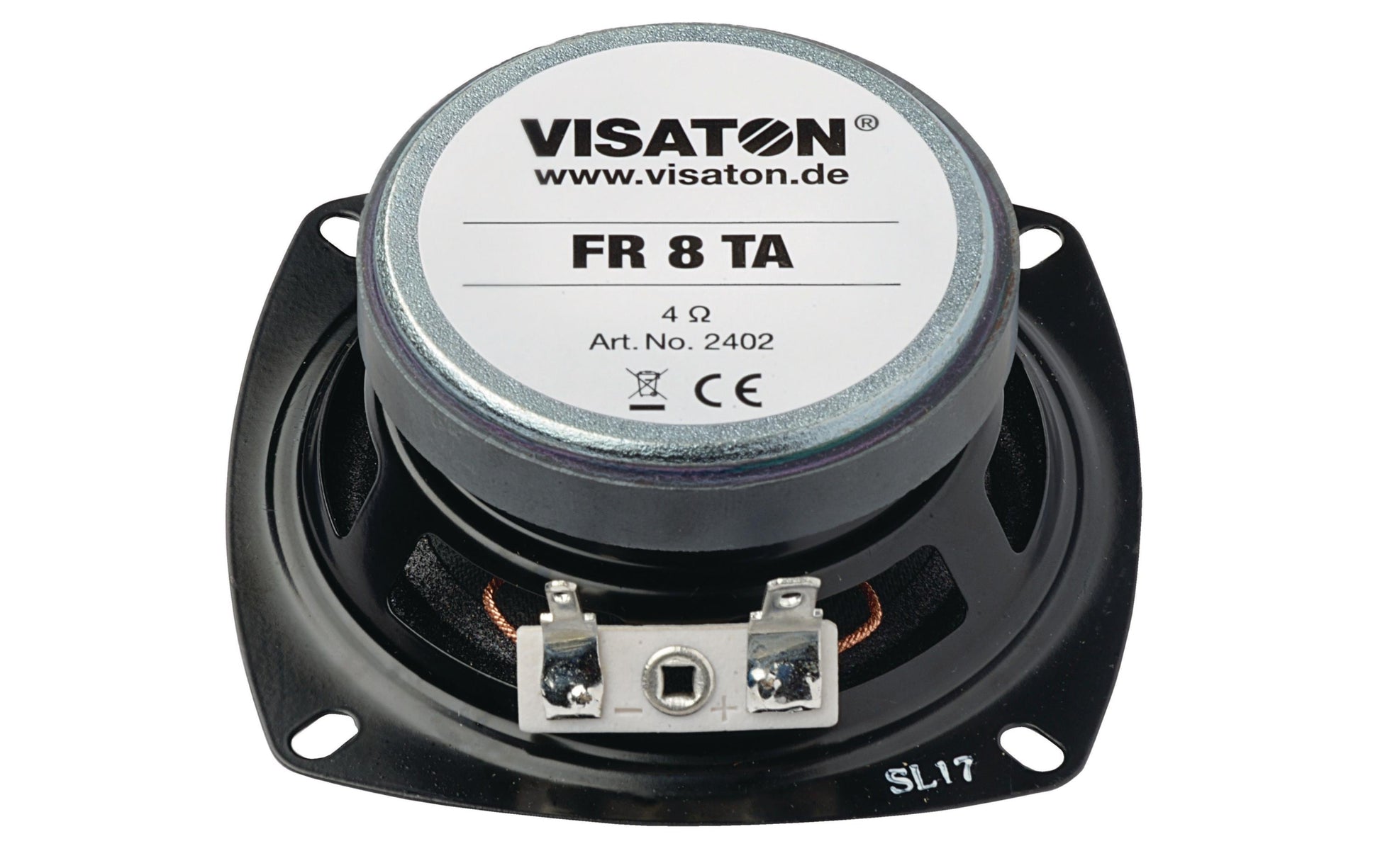 Visaton FR 8 – Breitbandtreiber – 4 Ω, 10 W, 3,3", Schwarz