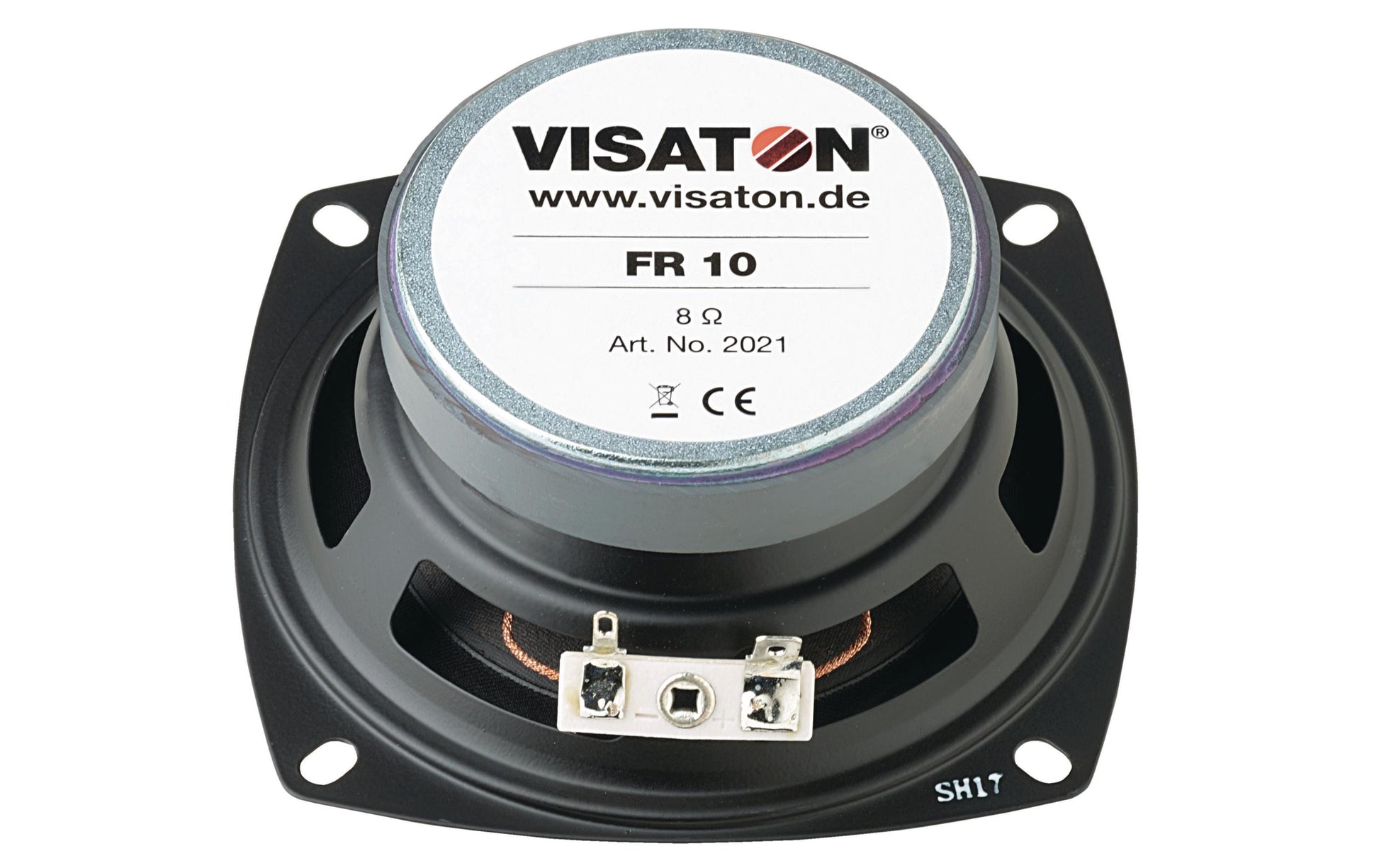 Visaton FR 10 – Einbaulautsprecher – 1-Wege, 4", 8 Ω, 30 W – Schwarz