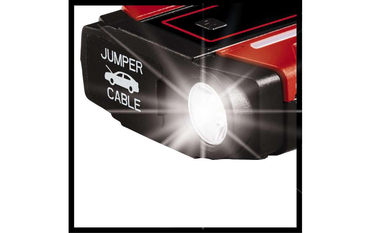 Einhell automotive Einhell Starterbooster CE-JS 8 – Mini – für 12 V – Startstrom 200 A, LED-Taschenlampe, 2× USB