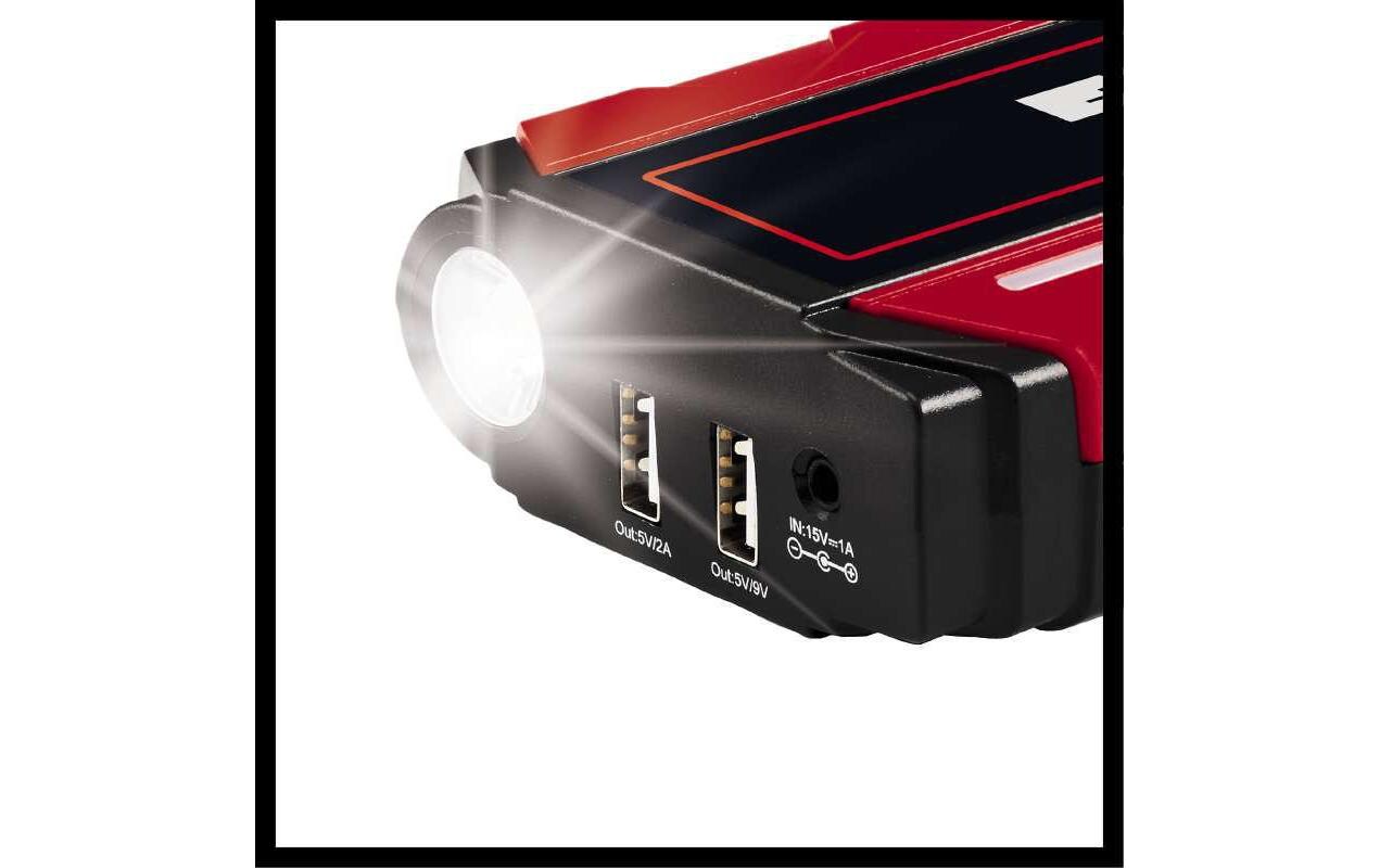 Einhell automotive Einhell CE-JS 12 Starterbooster 3'700 mAh – 12 V, 200 A Startstrom, 2× USB, Rot