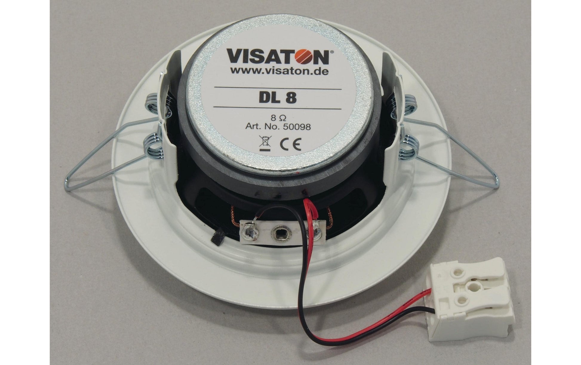 Visaton DL 8 – Einbaulautsprecher – 1-Wege, 3,3" Treiber, 8 Ω, 10 W, Weiss