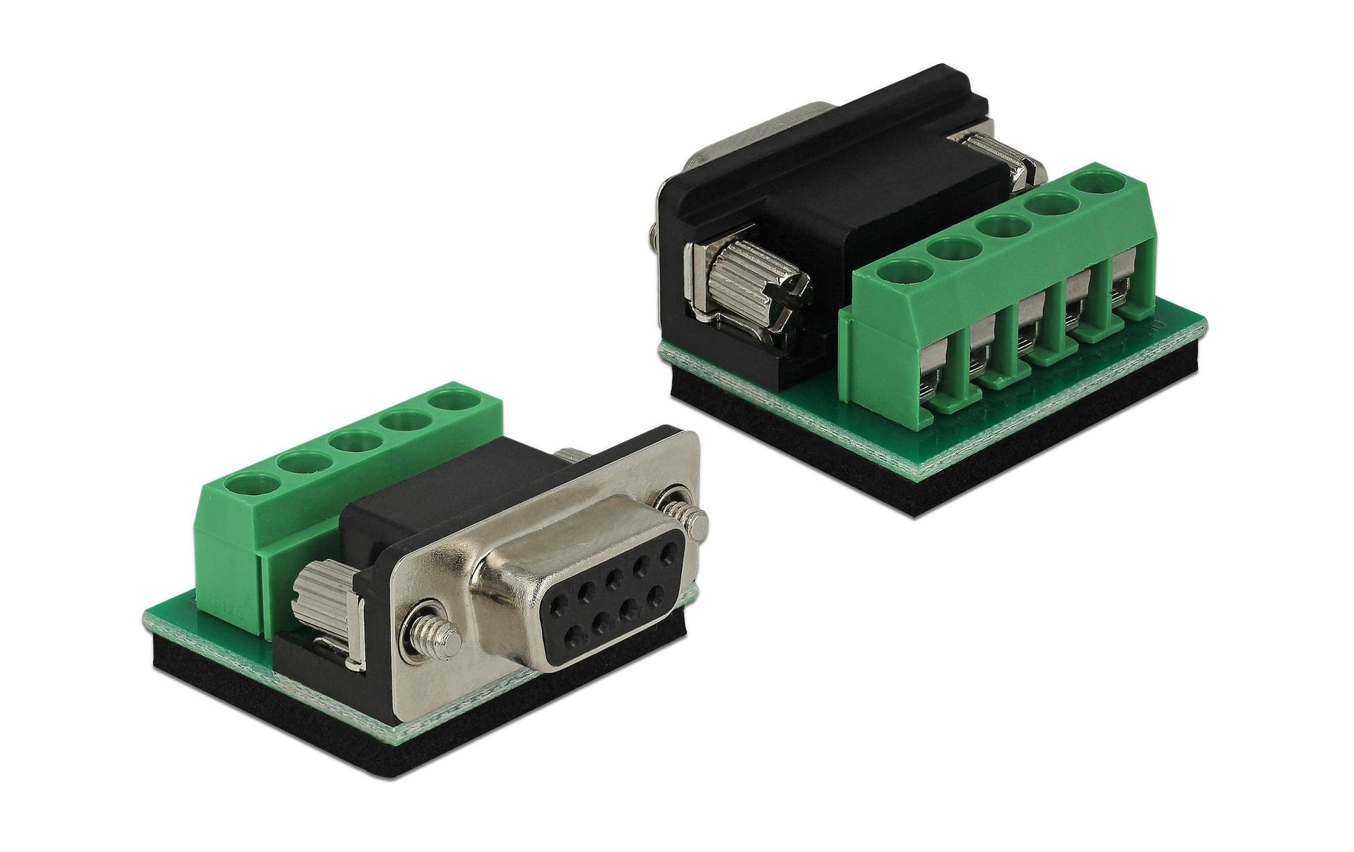 DeLOCK 62920 Konverter RS-232 zu RS-422/485 – DB9 Buchse zu DB9 Stecker, 115,2 kbit/s, Vollduplex – Schwarz
