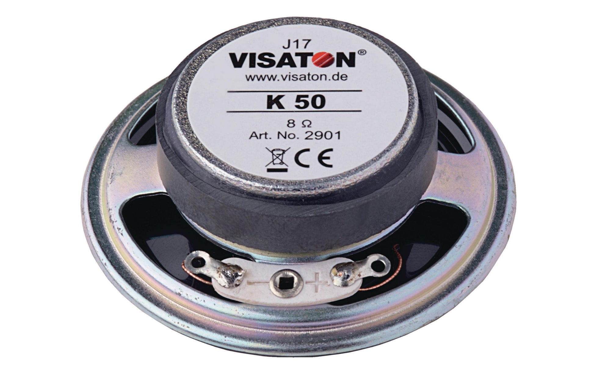 Visaton K 50 – Breitbandtreiber – 8 Ω, 2 W, Oval, Schwarz