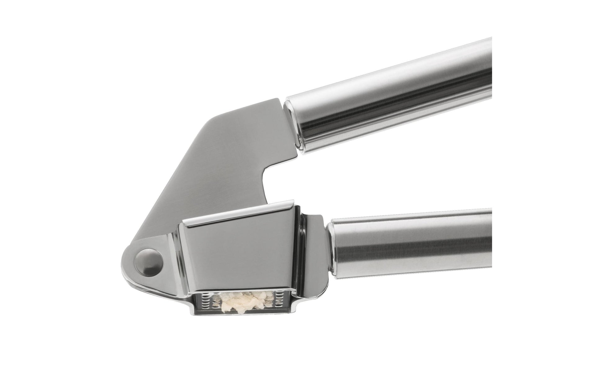 WMF Knoblauchpresse Profi Plus – spülmaschinenfest, aufhängbar – Edelstahl (Cromargan) – silber – 17,5 cm