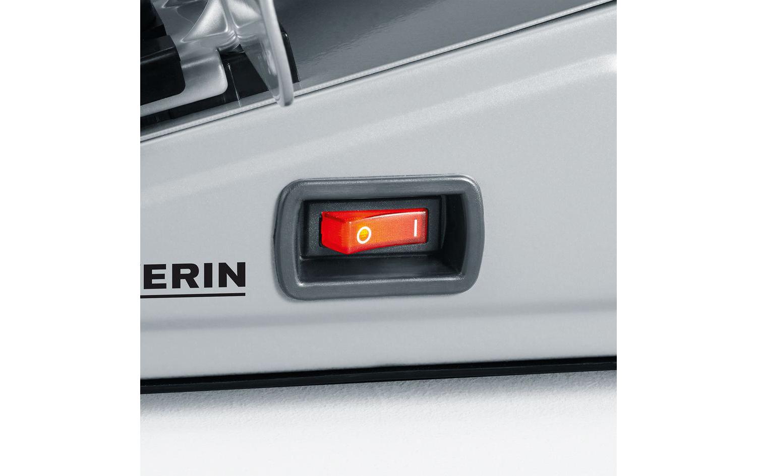 Severin Allesschneider AS 3915 – 15 mm, Ø 19 cm, 180 W – Metall/Silber