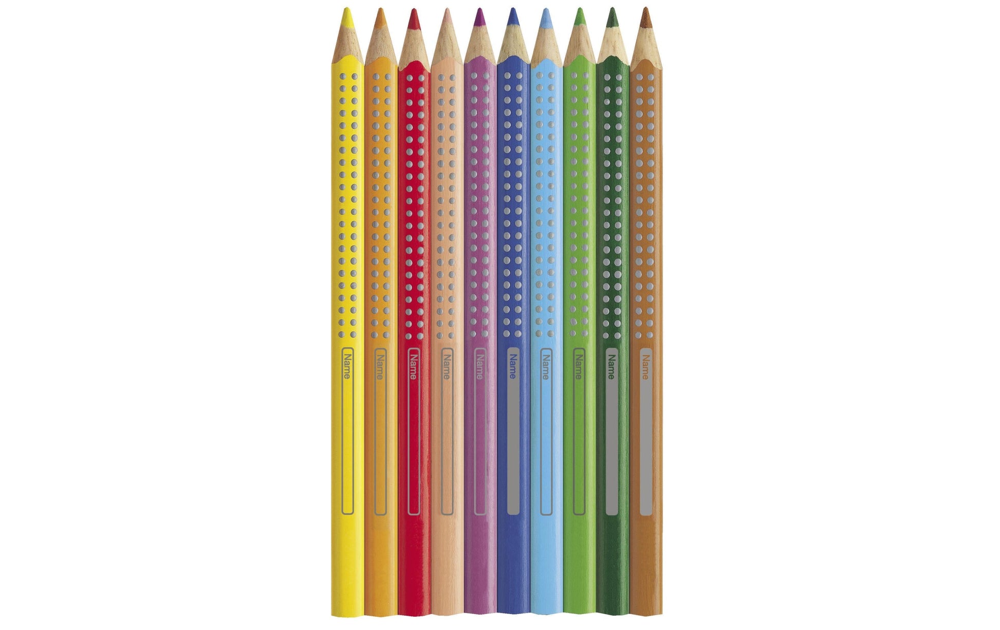 Faber-Castell Aquarellfarbstifte Jumbo Grip – 12 Farben, im Kartonetui, Ø 5,3 mm, dreikantig, FSC