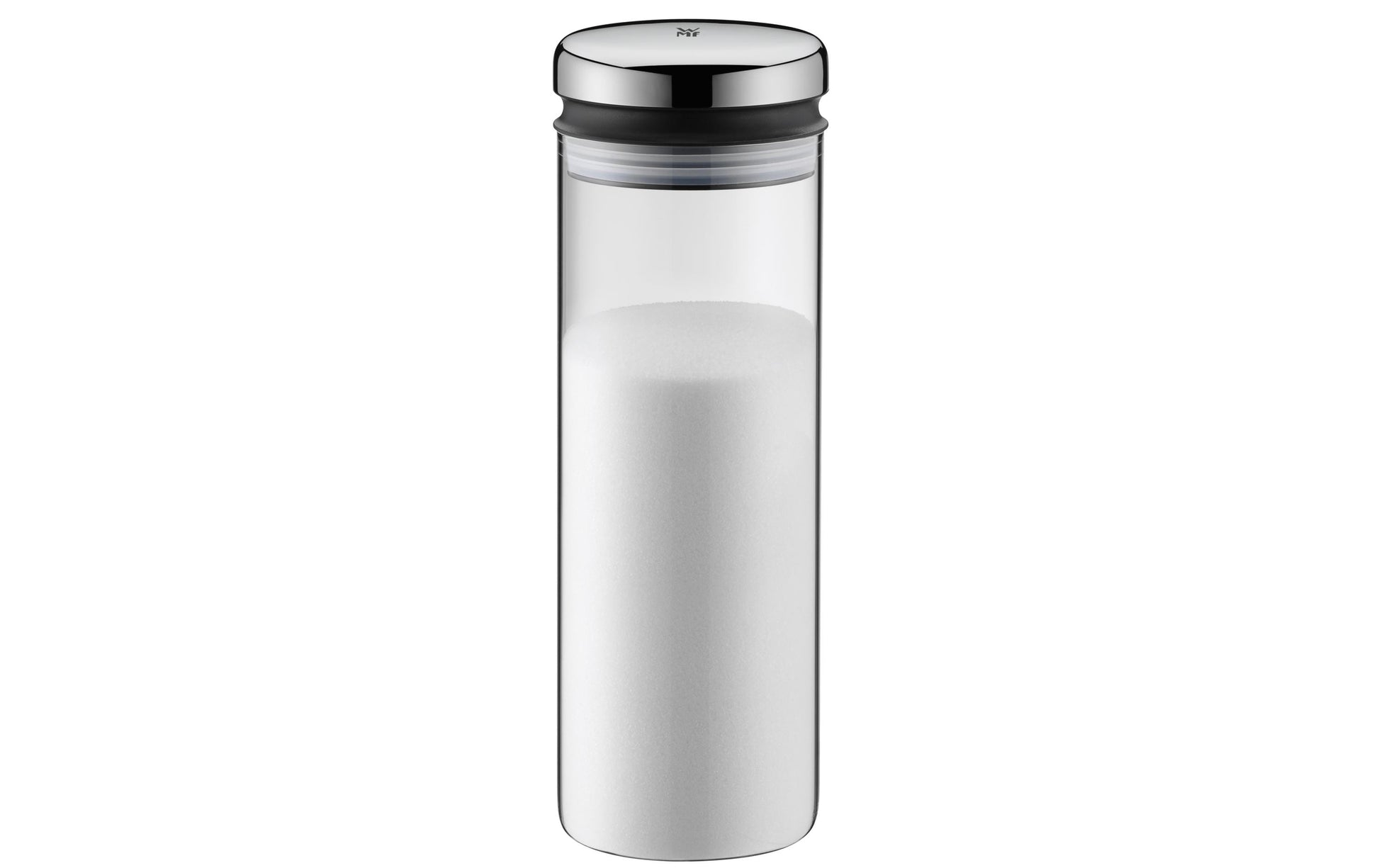 WMF Vorratsdose 1,5 l, Ø 9,7 × 28,5 cm, Glas/Edelstahl, Transparent