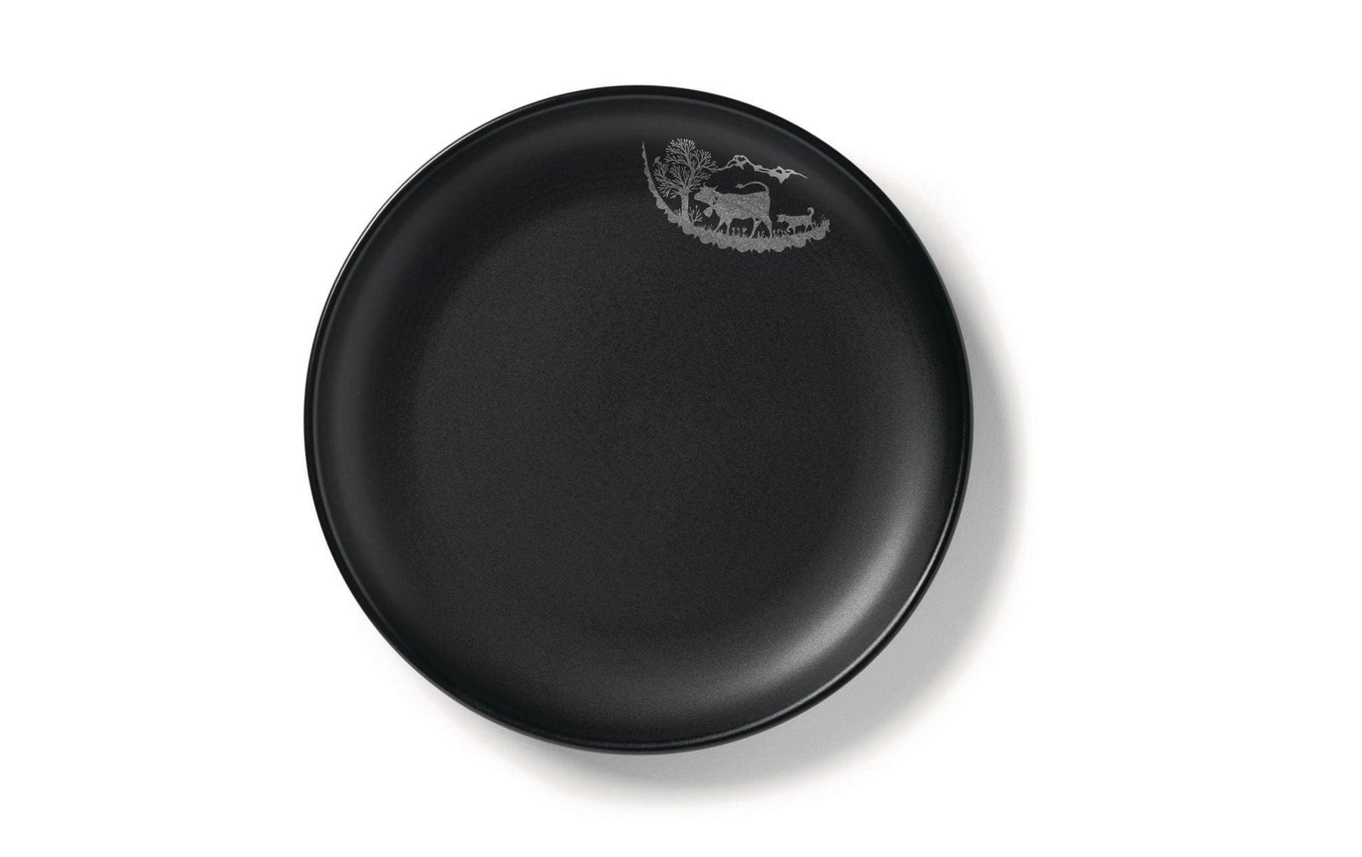 Stöckli Fondueteller Alpaufzug – 6er Set, Ø 21 cm, Keramik, Schwarz