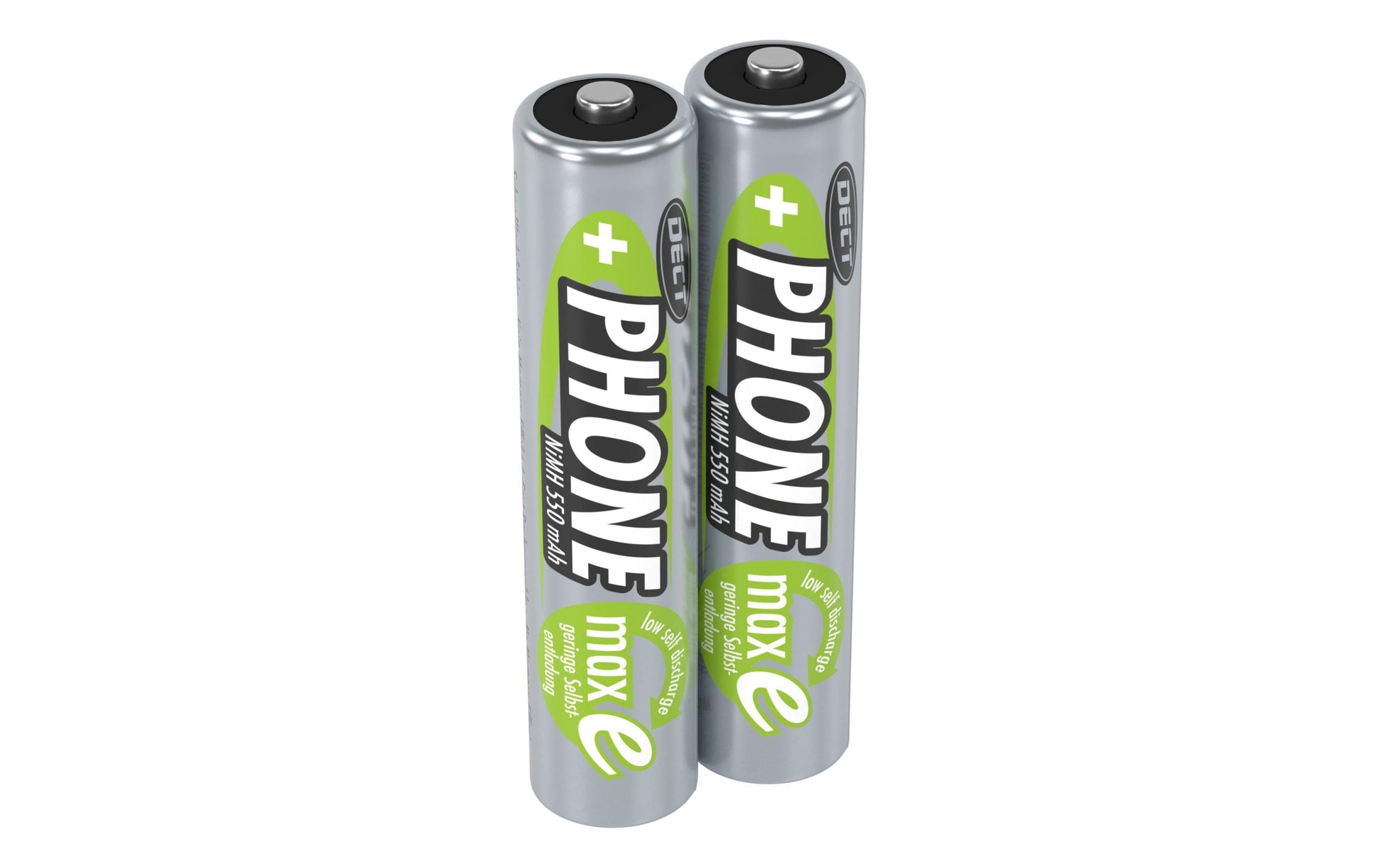 Ansmann AAA Akkus, Nickel-Metallhydrid (NiMH), 550 mAh, 1,2 V – 2 Stk.