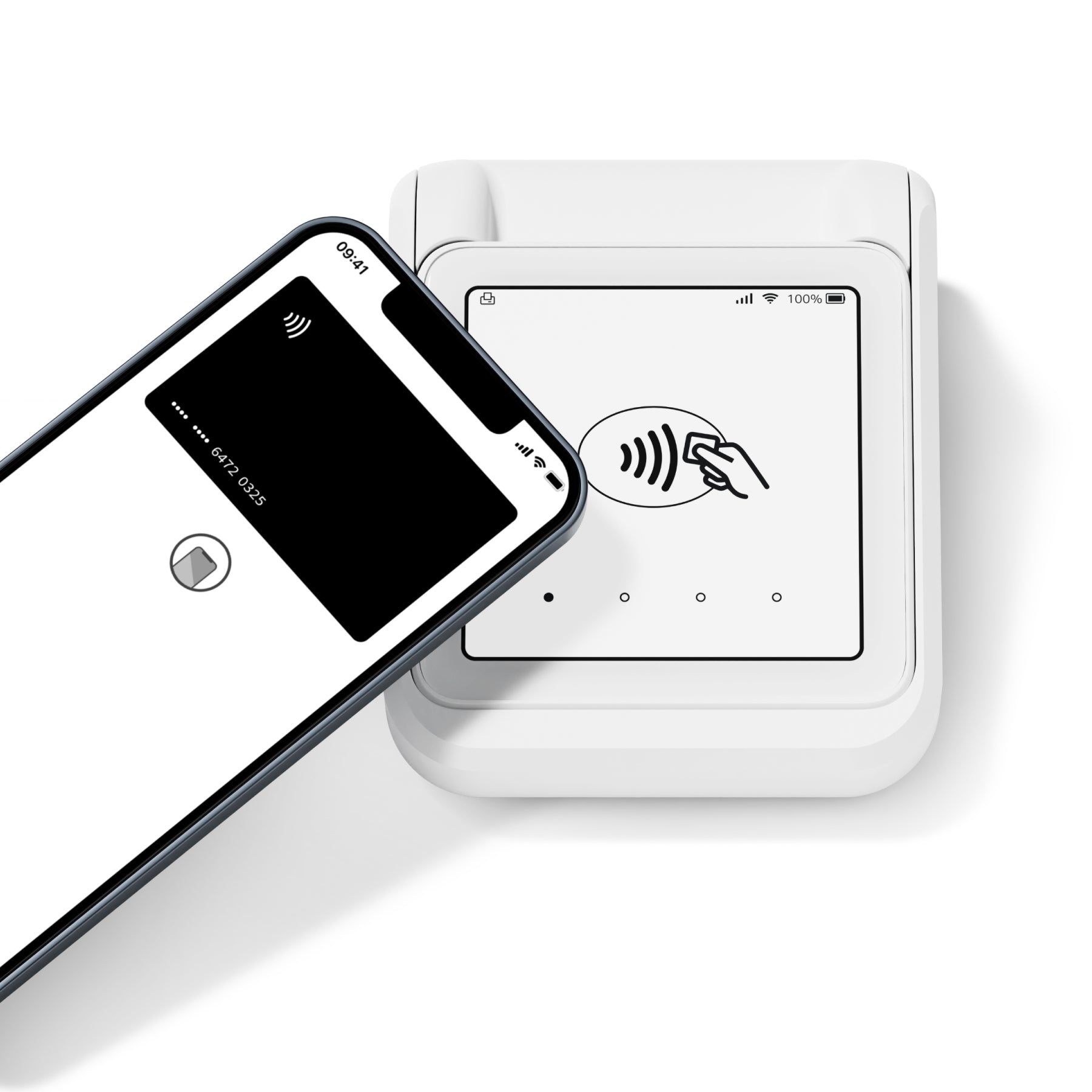 SumUp POS-Terminal mit Bondrucker – WLAN/4G, kontaktlos & EMV – weiss