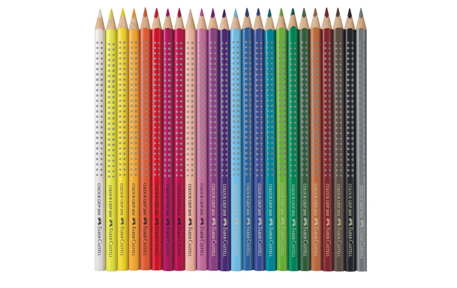 Faber-Castell Aquarellfarbstifte Colour Grip 2001 – 24 Farben, im Metalletui, Ø 3 mm, dreikantig, FSC
