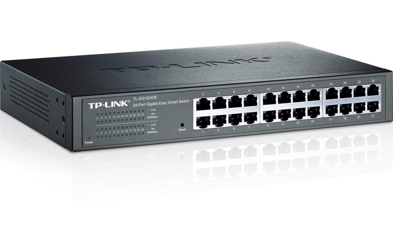 TP-Link TL-SG1024DE – Managed L2 Switch – 24× 1G, 19", 1U