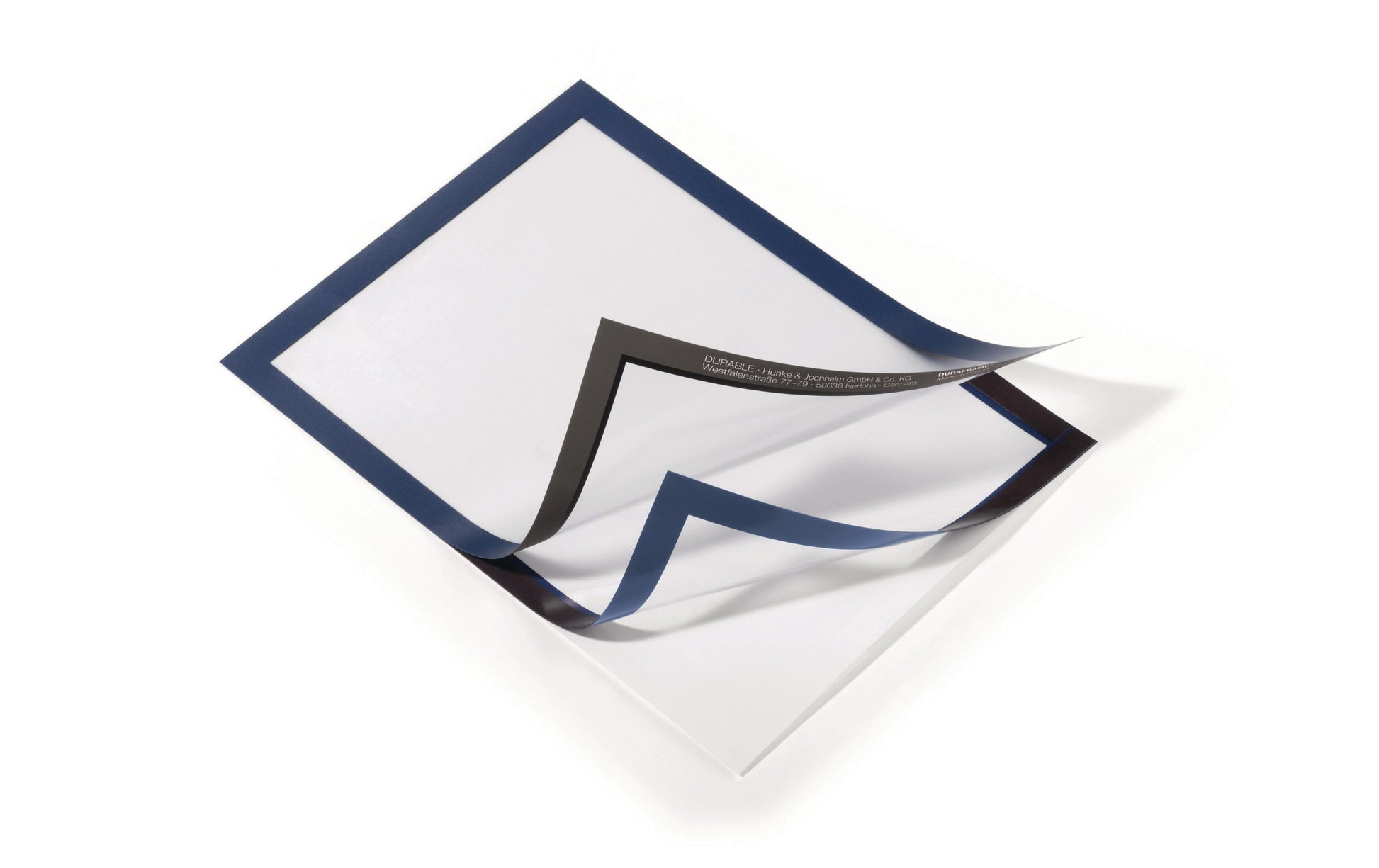 Durable DURAFRAME Magnetrahmen – A4 – Dunkelblau – 2er-Pack
