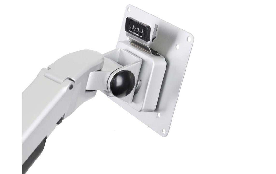Multibrackets 3989 – Tischhalterung, Dual, bis 32", VESA 100 × 100 mm, 10 kg, drehbar, weiss