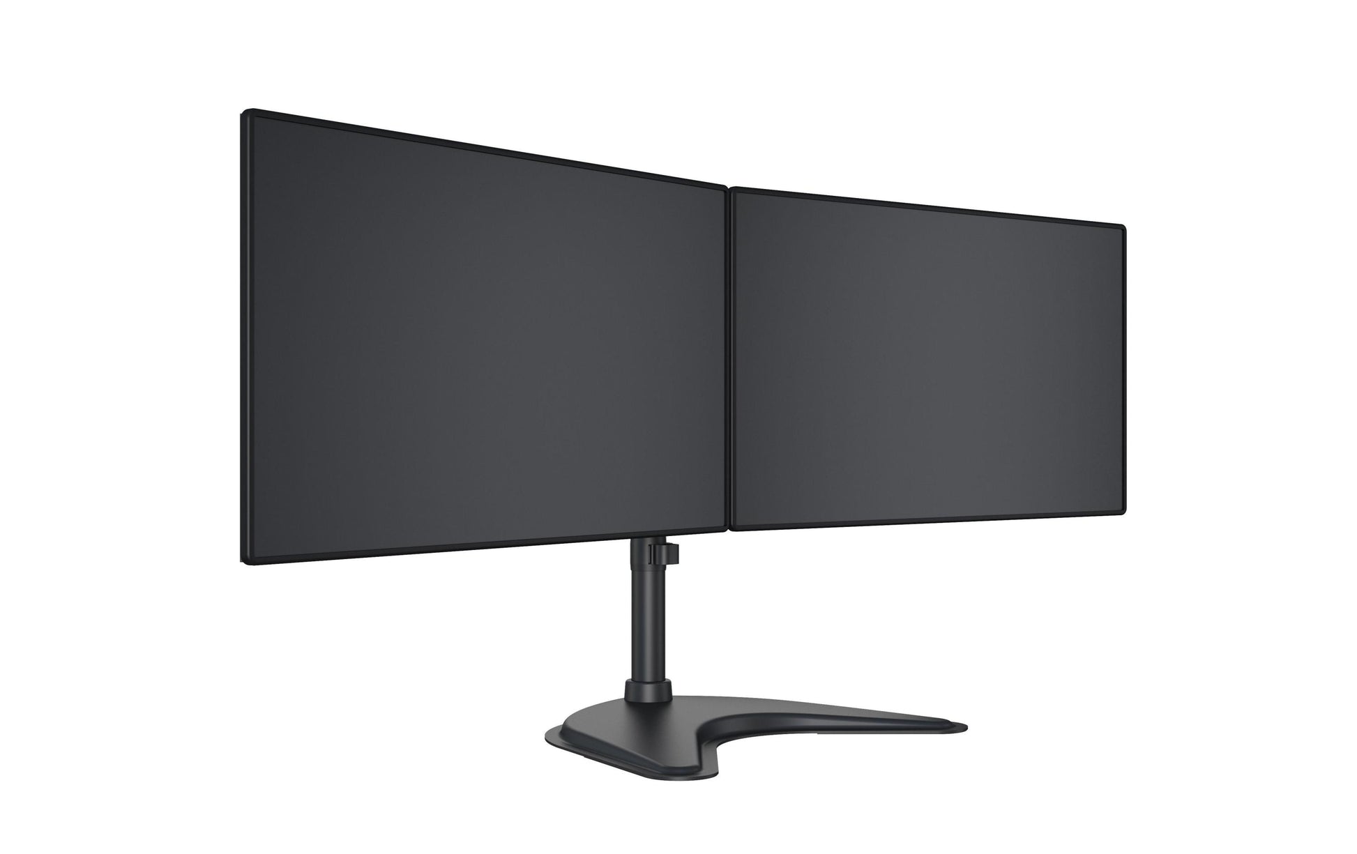 Multibrackets basic 3330 – Monitorhalterung, Dual, Standfuss, bis 27", VESA 100 × 100 mm, 10 kg, schwarz