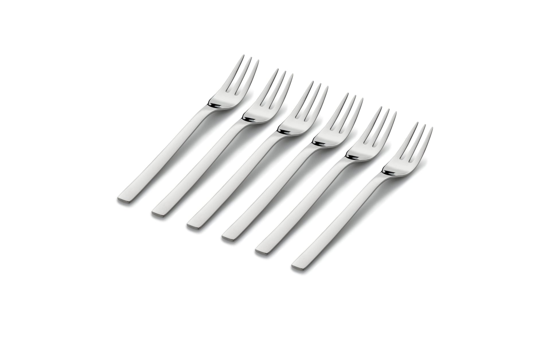 WMF Nuova Kuchengabeln – 6er-Set, 16 cm, Cromargan, spülmaschinenfest