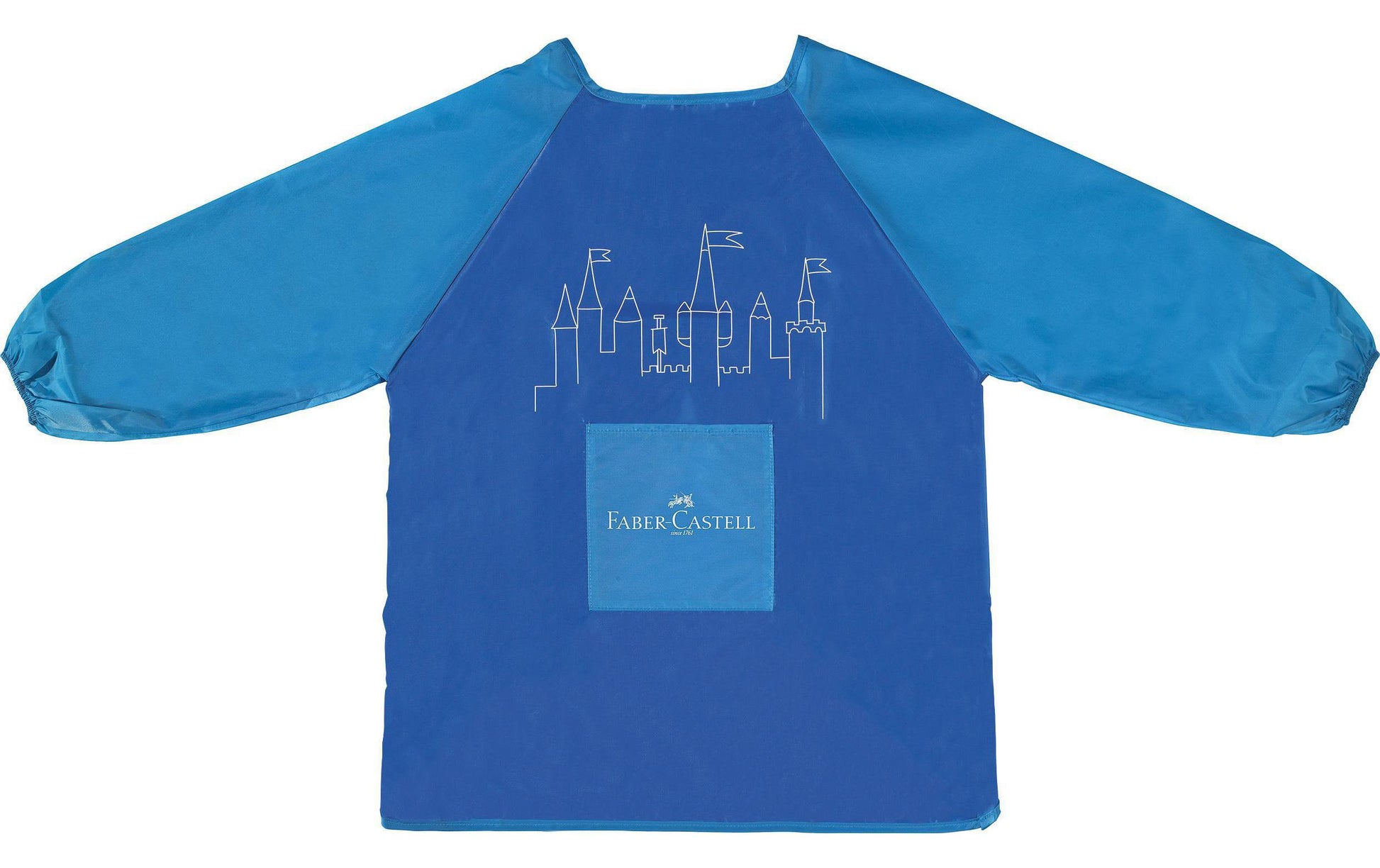 Faber-Castell Malschürze, Einheitsgrösse (ab 6 Jahren), Polyester, Blau, mit Klettverschluss