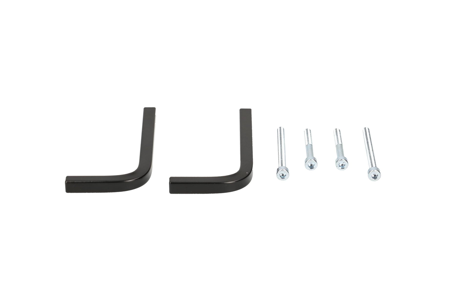 Bachmann Haltewinkel, für Tischplattenstärke bis 80 mm, 2er-Set – schwarz