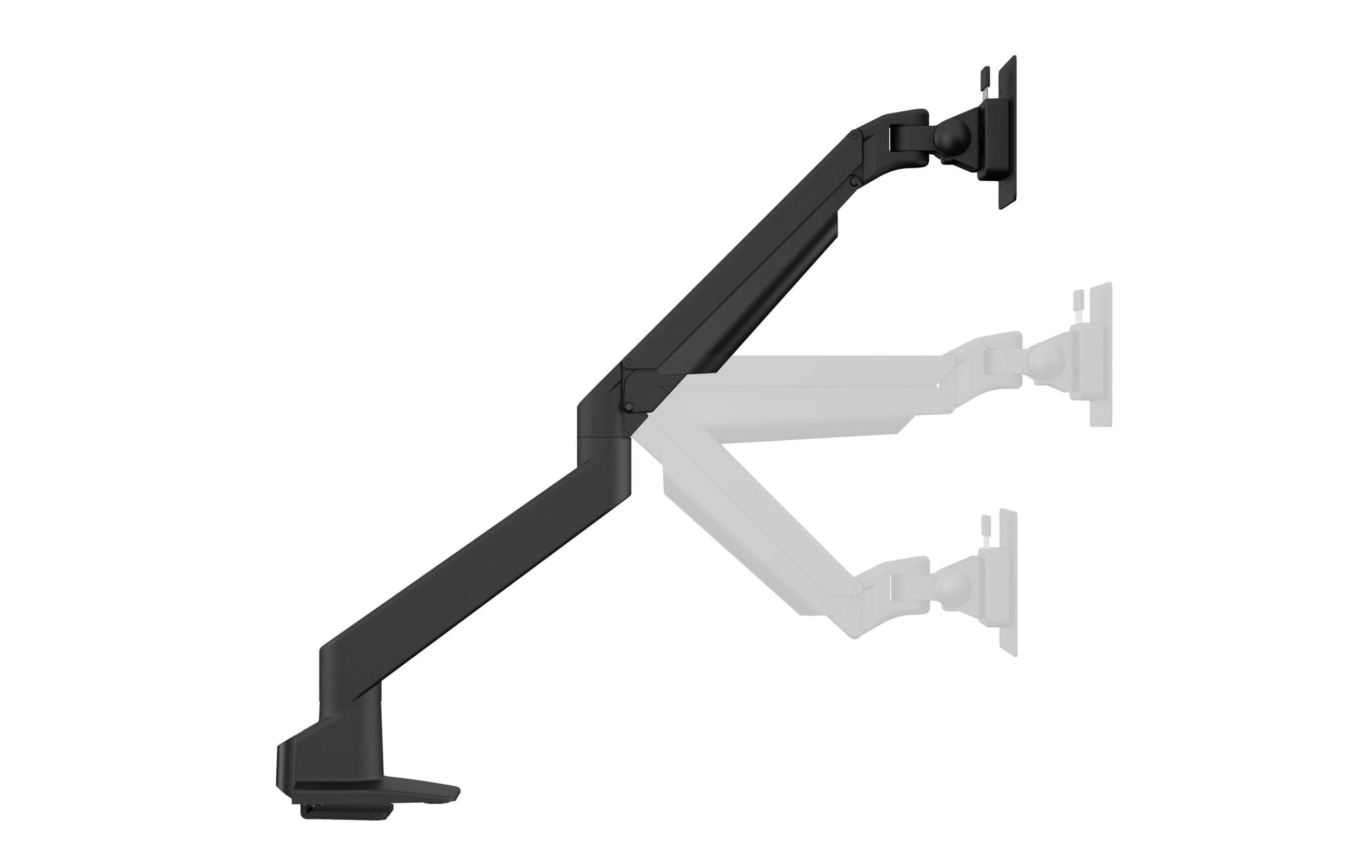 Multibrackets Gasliftarm HD 5617 – Monitorarm, bis 32", VESA 75 × 75 mm, 21 kg, Drehen, Weiss