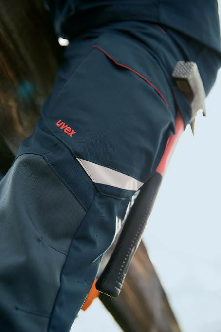 Uvex Cargohose – Erwachsene, 65 % Polyester, 35 % Baumwolle, Nachtblau