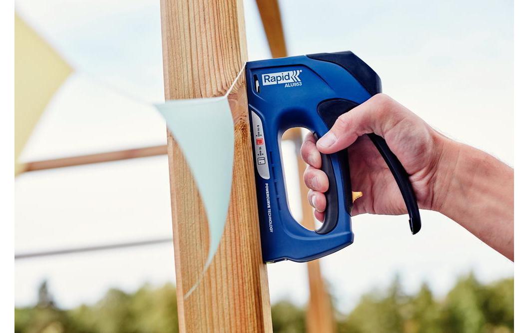 Rapid ALU953 Handtacker – Typ 53/Typ 8, 6–14 mm, Unterlader – für Textilien