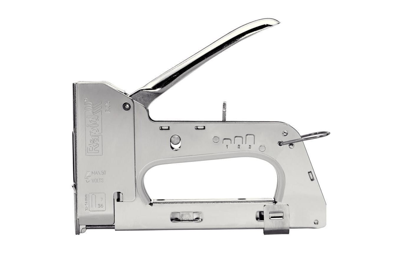 Rapid Kabeltacker, 112 × 37 mm, Stahl, Grau, für 6,0 mm Kabel, R36