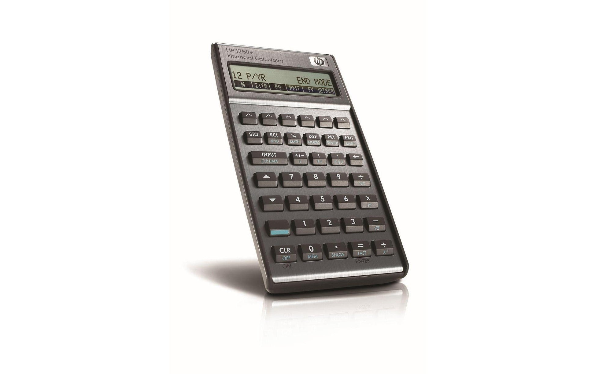HP Taschenrechner 17bII+ – 22-stellig, LCD, Währung, Batterie, Schwarz