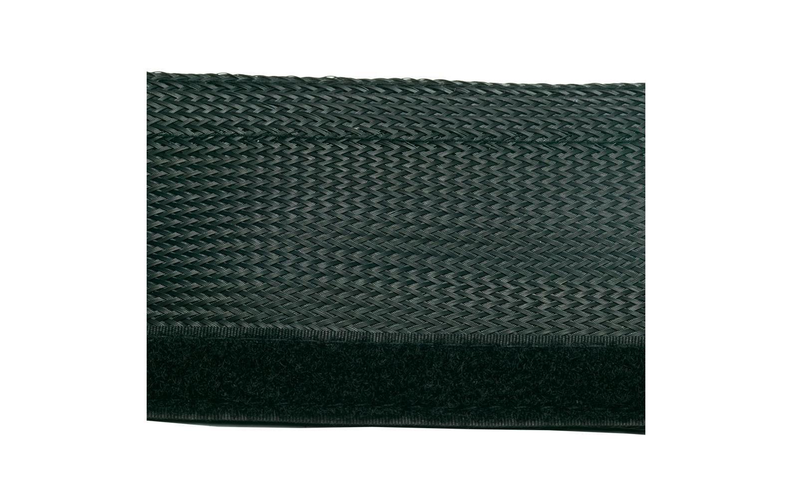 PureMounts PM-ZCCS-SOCKS-85B – Kabelschlauch, 85 mm × 1,8 m, Polyester, Klettverschluss, Schwarz, 1 Stück