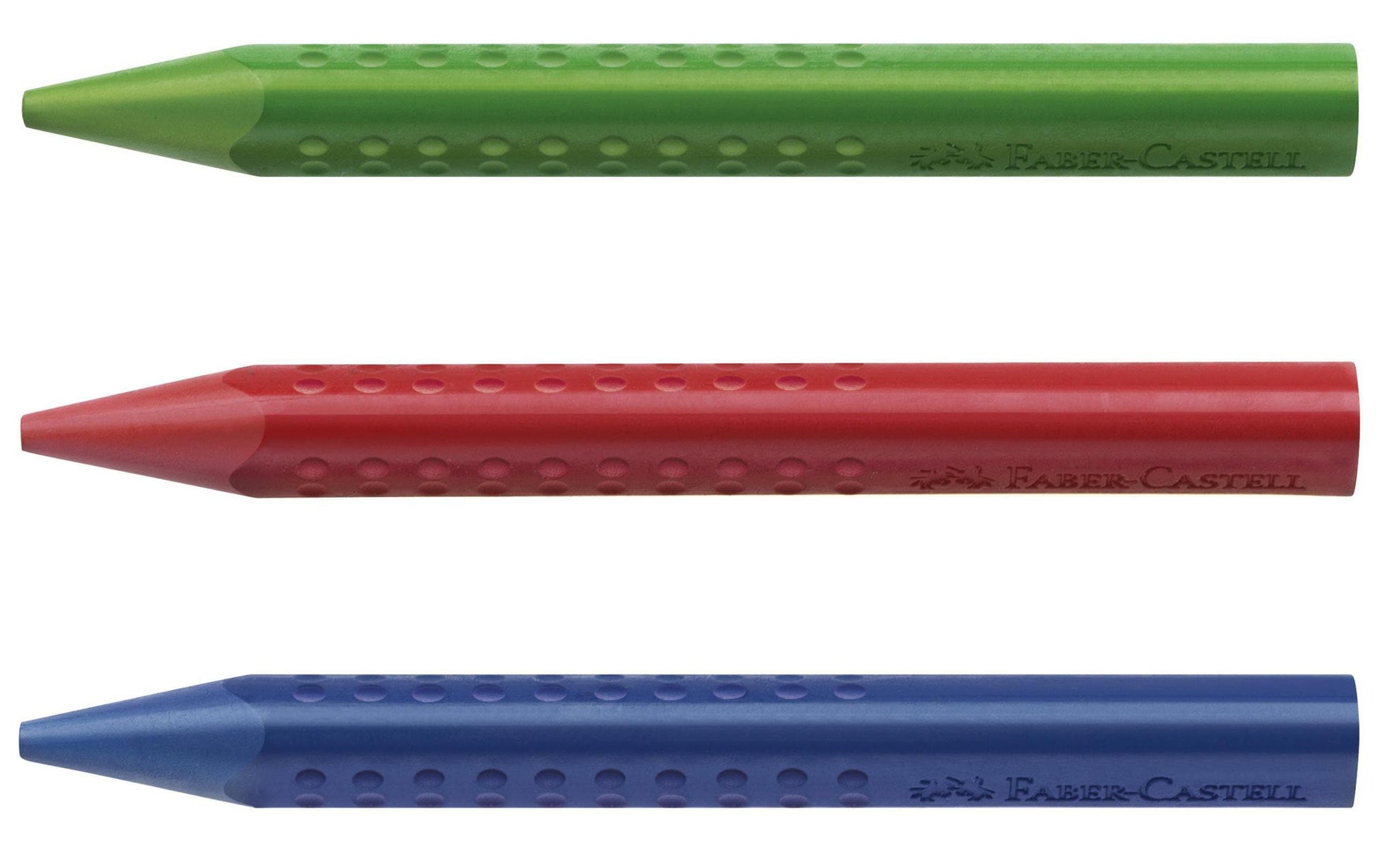 Faber-Castell Grip Jumbo 122540 – Wachsmalkreiden, 12 Farben, Etui