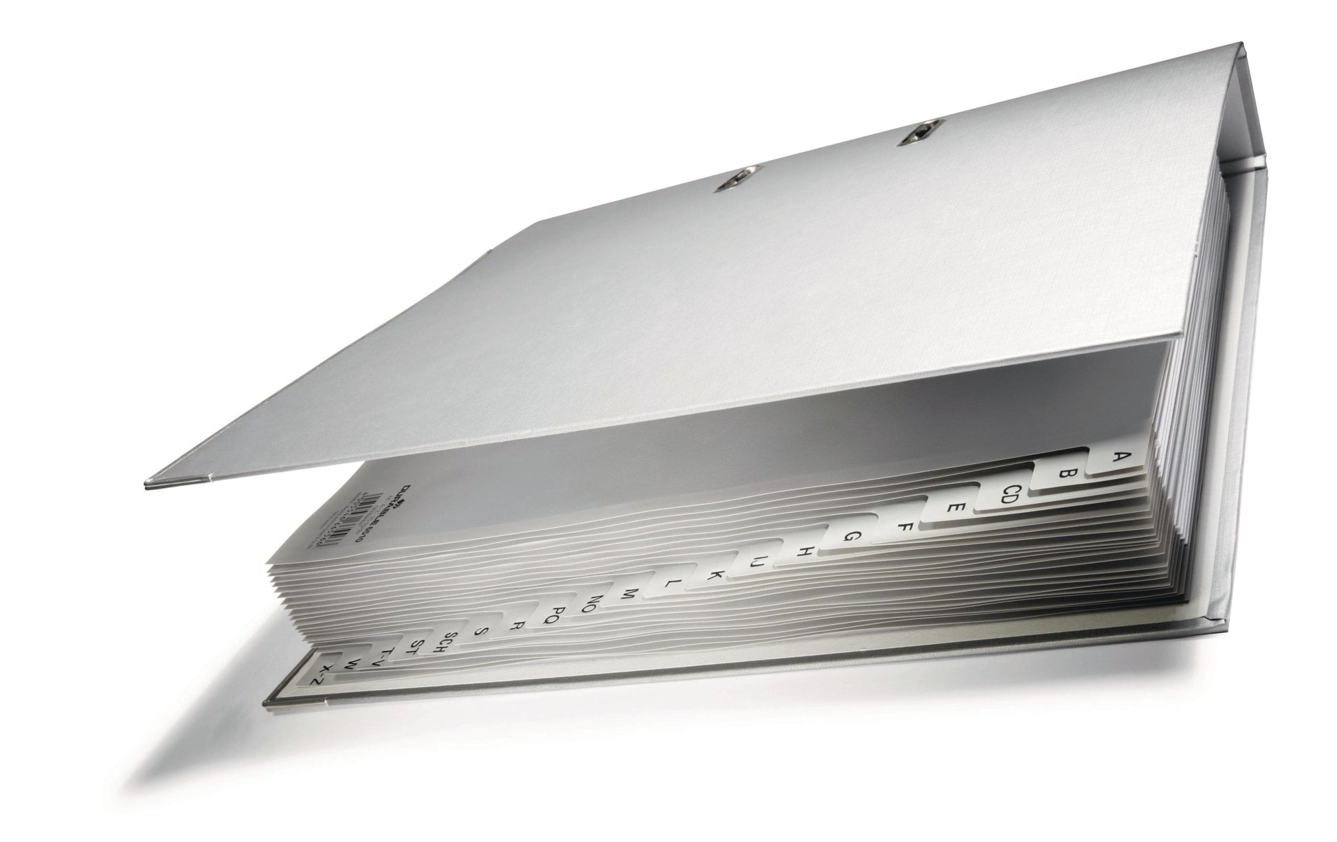 Durable Register A4 überbreit hoch – alphabetisch A–Z, 20 Taben, PP grau