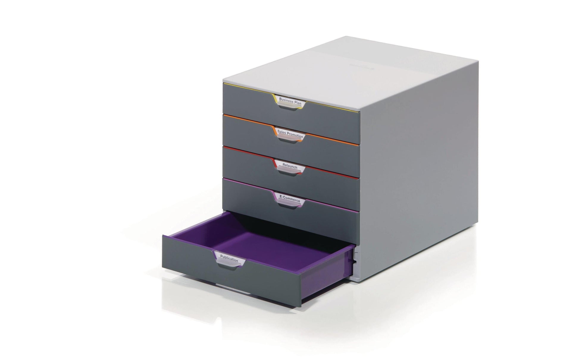 Durable Schubladenelement Varicolor – für A4, C4 und Letter-Size-Formate – 280 × 356 × 292 mm