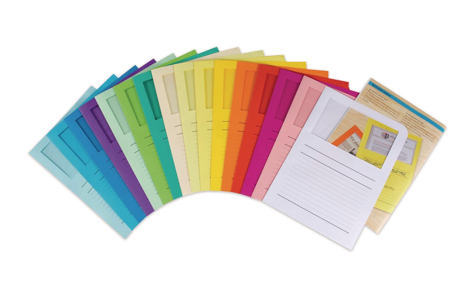 Elco Ordo Classico Sichtmappe A4 – Orange, Papier, 10er-Pack