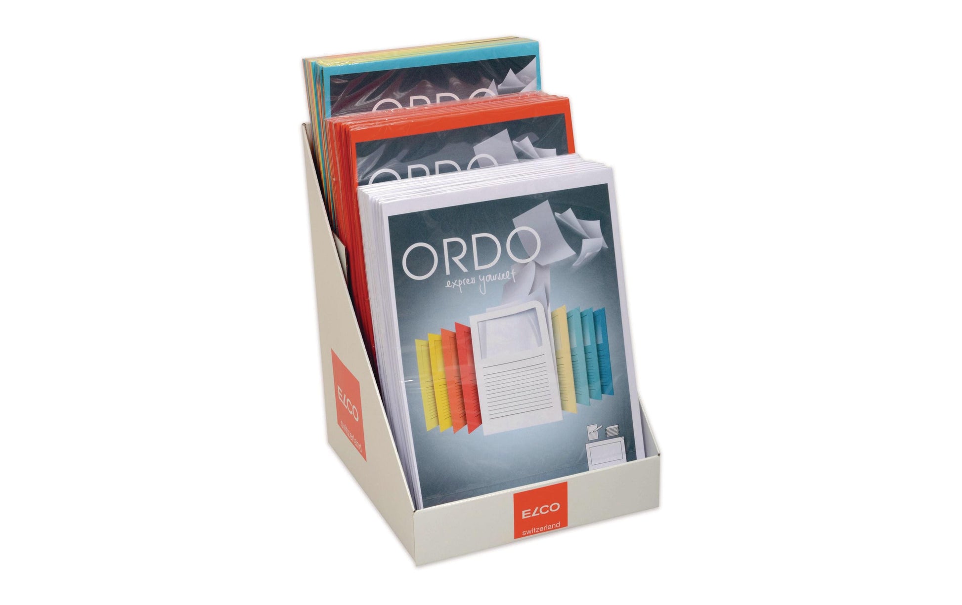Elco Ordo Classico Sichtmappe A4 – Intensivrot, Papier, 10er-Pack