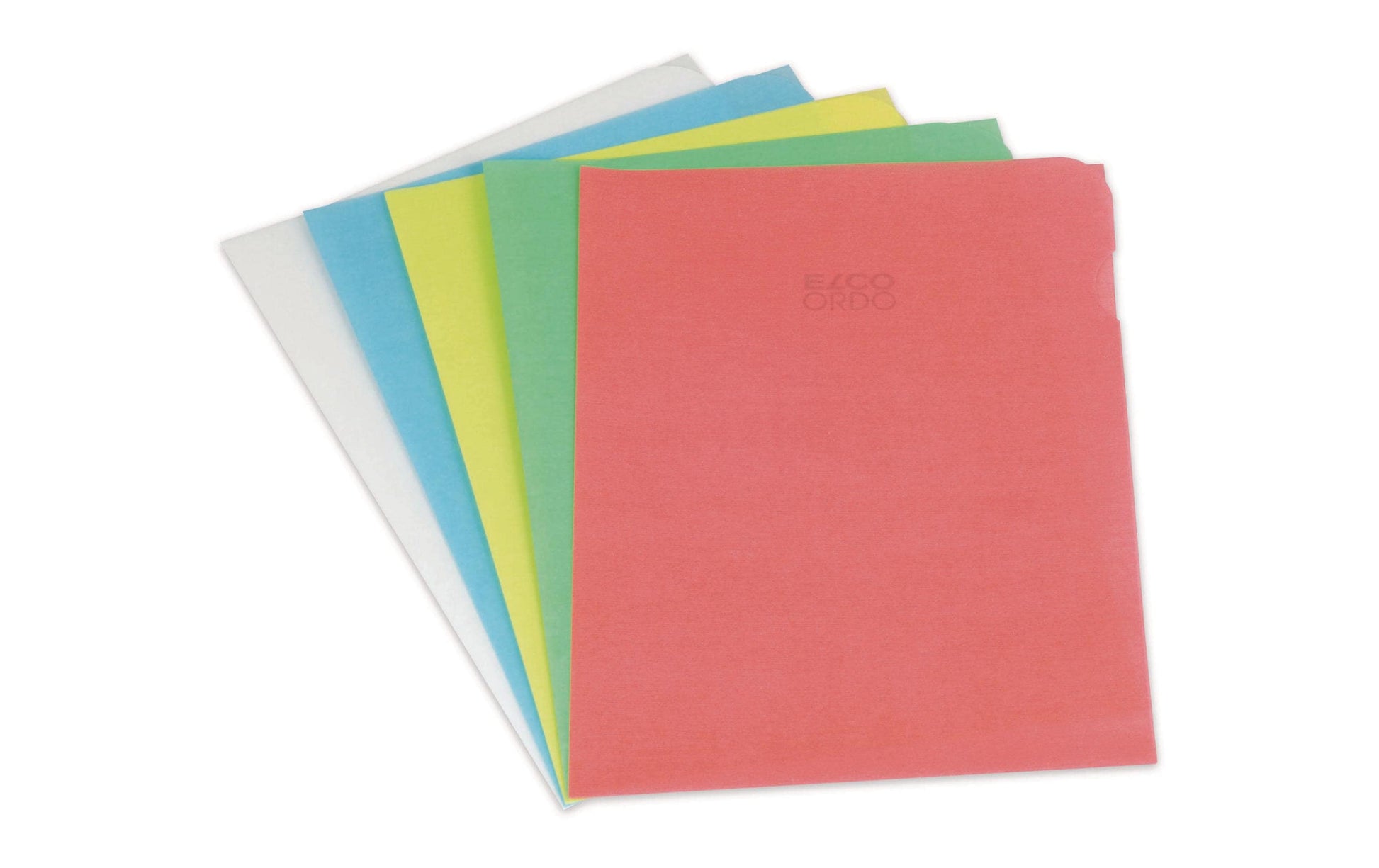 Elco Sichtmappe A4 – farbig sortiert, Papier, 10er-Pack