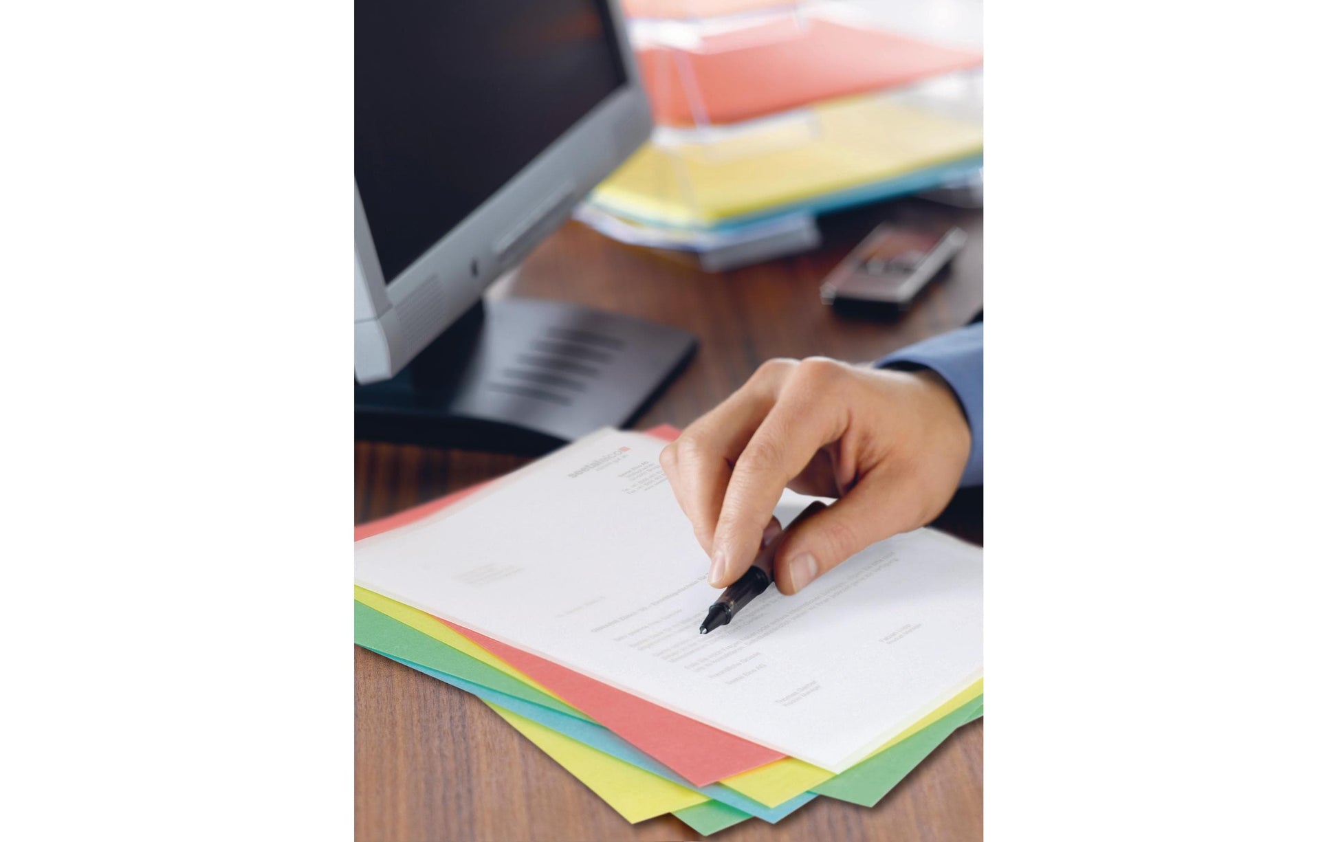 Elco Sichtmappe A4 – farbig sortiert, Papier, 10er-Pack
