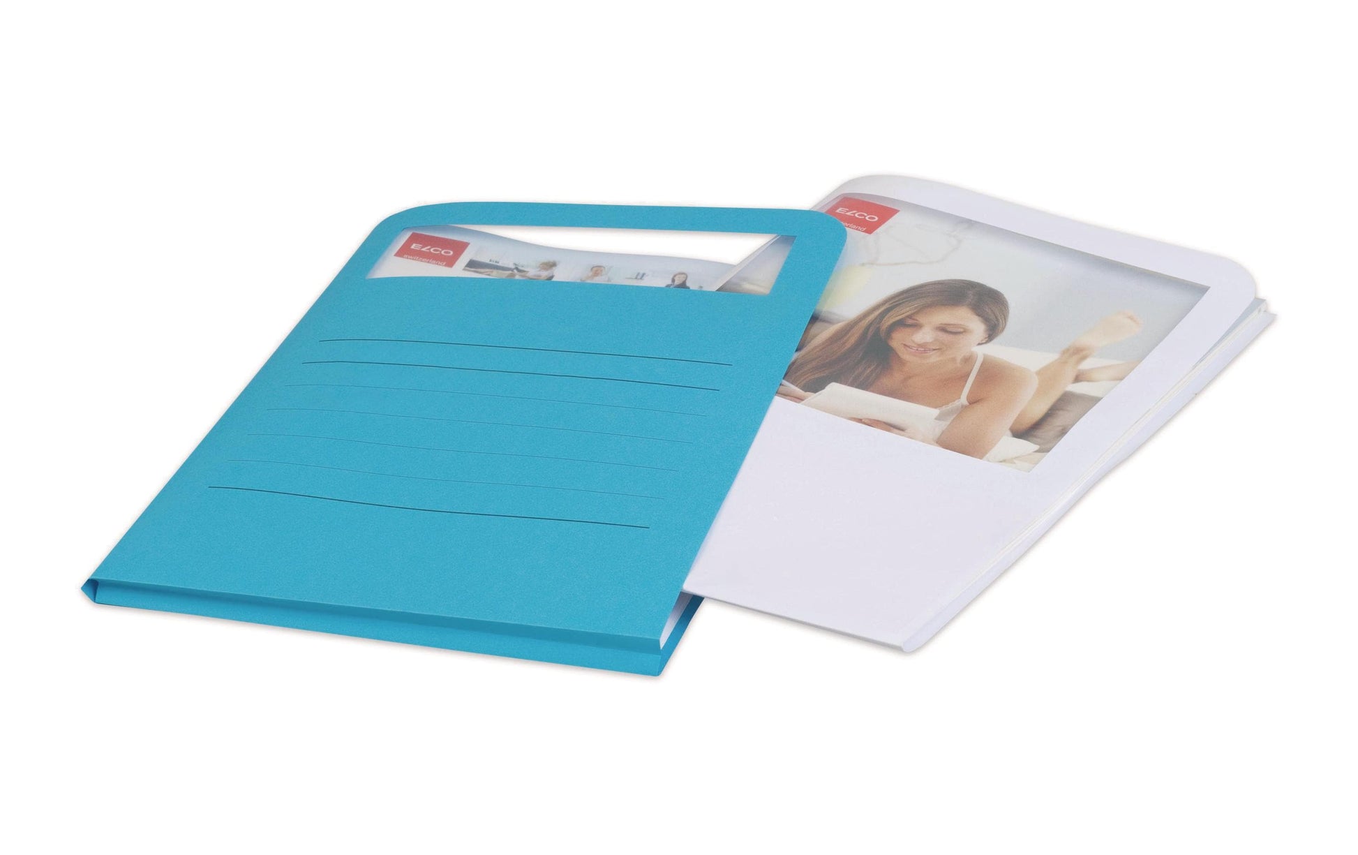 Elco Sichtmappe A4 – Papier, farbig sortiert, 10er-Pack