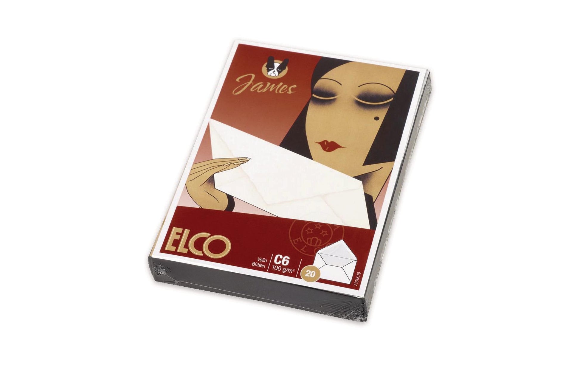 Elco Couvert C6, ohne Fenster, gummiert, weiss, 100 g/m² – 20 Stk.