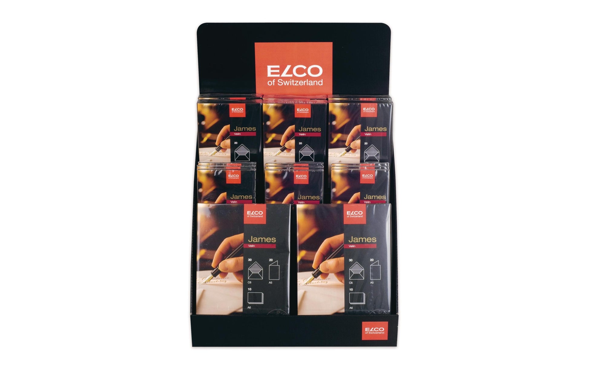 Elco Couvert C6/5 (220 × 110 mm), ohne Fenster, nassklebend, weiss, 100 g/m² – 20 Stk.