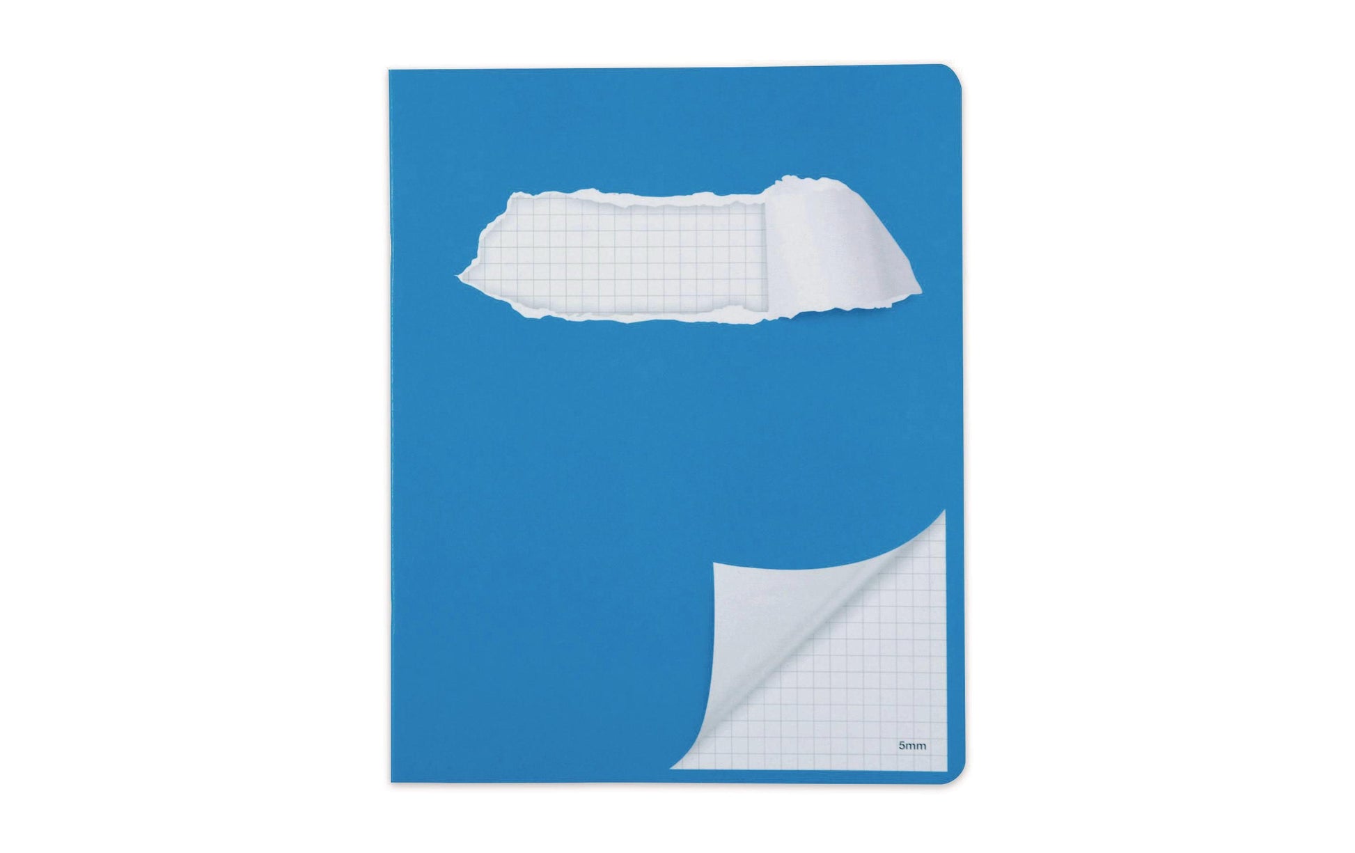 Elco Schulheft – 175 × 220 mm – kariert – 24 Blatt – abgerundete Ecken, aufgedrucktes Schild, blau, 10 Stück