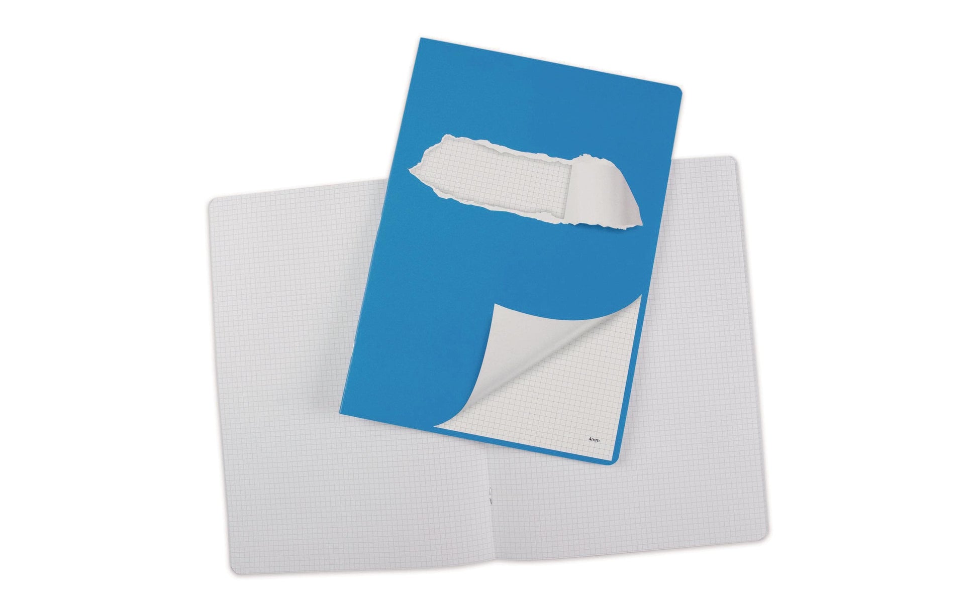 Elco Schulheft – A4 – kariert – 24 Blatt – abgerundete Ecken, blau, 10 Stück