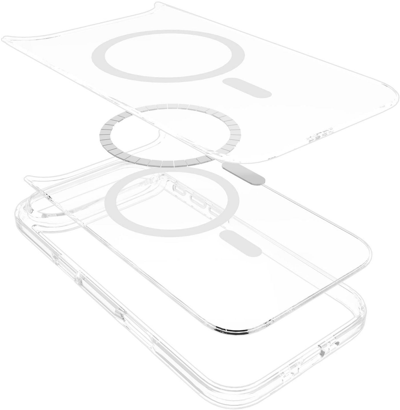 eSTUFF INFINITE (GRS) OSLO Backcover – für Apple iPhone 17 Air, PC+TPU, Transparent, bis 2 m Sturzsicherung